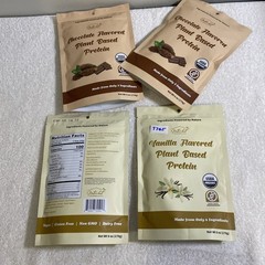 Lot Of 4, Nutri Hut, Plant Based Protein Powder, 6 oz Each Vanilla & Cho, (T745