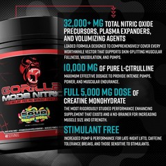 Gorilla Mind Gorilla Mode Nitric Upgraded Stimulant Tasting And Most Effective