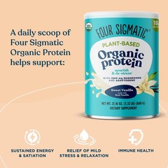 11/26 Four Sigmatic Organic Vegan Protein Powder | 18g Plant-Based Protein per S