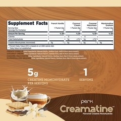 Perk Creamatine (Variety Pack) 8 Stick Packs – Flavored Creatine Monohydrate