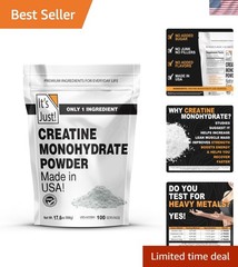 Creatine Monohydrate Powder, Pure Creatine Powder, , 3rd Party Lab Tested, 5g…