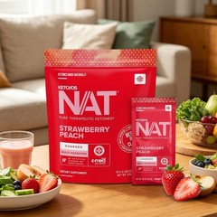 Pruvit Keto OS NAT Strawberry Peach Charged Ketones 20 Packs