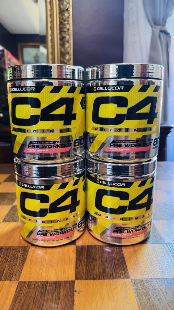 4 Cellucor C4 Ripped Pre-Workout Cherry Limeade 60 Servings 390g New