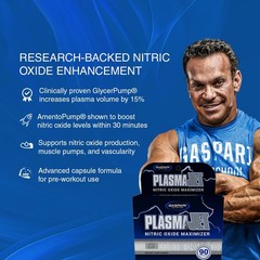 Gaspari Nutrition PlasmaJet, Legendary N.O. Nitric Oxide Maximizer, Increased Le