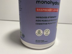 Bloom Nutrition Creatine Monohydrate Powder, Raspberry Lemon Flavor, 40 Servings