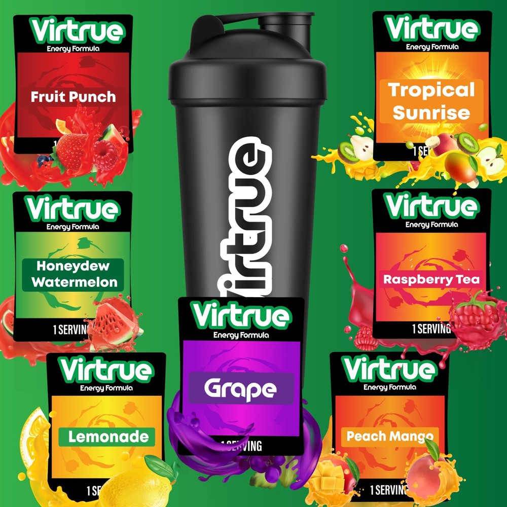 Virtrue Preworkout Sample & Shaker Bundle – Preworkout Samples PreWorkout Bundle