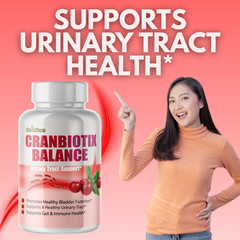 Cranbiotix Balance- Gut & Urinary Tract Support- 5 Bottles- 300 Capsules