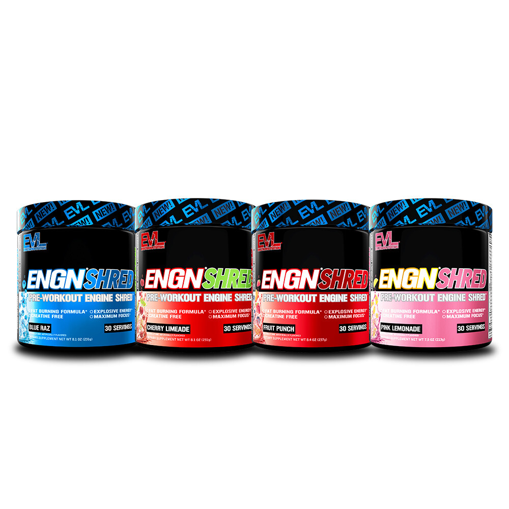Evlution Nutrition ENGN Shred – Pre-Workout Fat Burn – 30 Servings – All Flavors