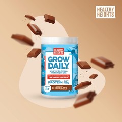 Grow Daily Protein Drink Mix (Chocolate) – High Protein Shake for 3+, 10.6 oz