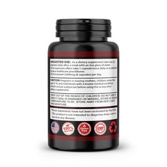 Tribulus Terrestris 7500mg Sport Dietary Supplement 60 Veggie Capsules Non Gmo
