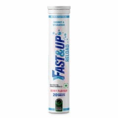 Fast&Up Reload electrolyte energy hydration drink 20 effervescent tablets Berry