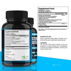 (2 Pack) Testosterone Supplement Booster Capsules Blood Flow Nitric Oxide