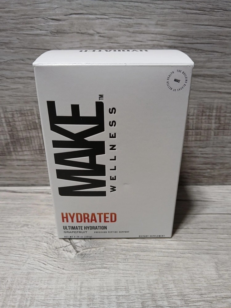 Make Wellness Hydrated Ulitmate Hydration Grapefruit 30 Sachets Exp 11/2027 New!
