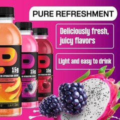 Nutritionally Enhanced Clear Protein Water – Great for Recovery, 12-Pack Variety