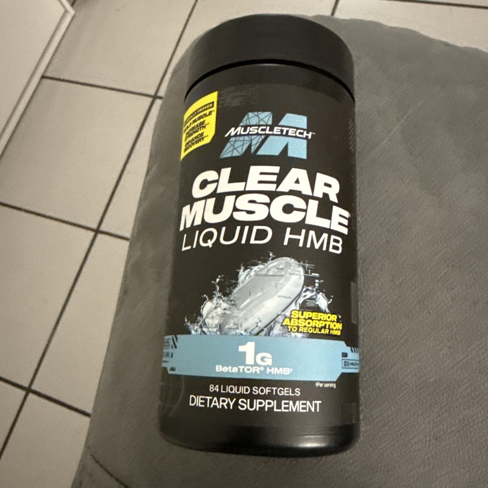 Clear Muscle LIQUID HMB Muscletech 42 Softgels brand new