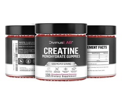 Creatine Monohydrate Gummies 5g Pre Workout For Building Muscle 4 PACK – 120 Ct