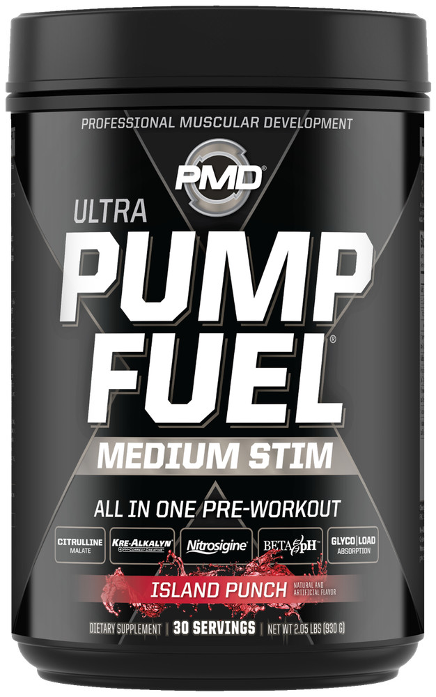 PMD SPORTS PUMP FUEL ULTRA – PRE WORKOUT – ISLAND PUNCH (30 Servings)