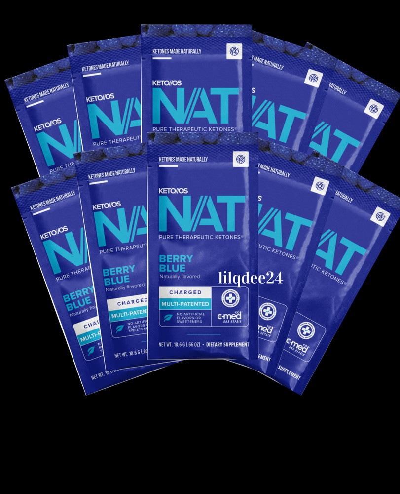 🔥Pruvit Keto OS NAT Ketones Charged Berry Blue 10 pack Exp. 2/26 Fresh!
