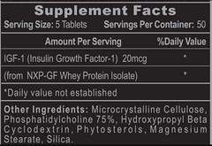 Hi-Tech Pharmaceuticals PRO IGF-1 250 Tablets Build Muscle & Improve Recovery
