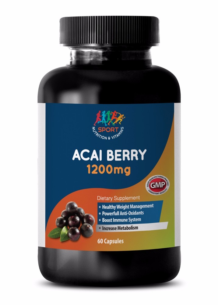 Acai Cleanse – ACAI BERRY 1200MG – Promotes Positive Health – Cleanses Body – 1B