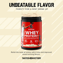 Six Star Pro Nutrition 100% Whey Protein Powder Plus,30g Protein,Vanilla-1.81 lb