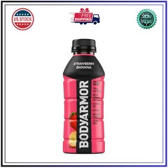 BODYARMOR Sports Drink Strawberry Banana 16 Fl Oz Bottles 12 Pack Hydration