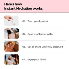 Instant Hydration Sugar Free Electrolytes Powder Packets – 20 Count