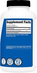 Nutricost Creatine Monohydrate 3,000mg, 180 Capsules 180 Count (Pack of 1)