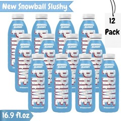 12 Pack PRIME Hydration New Snowball Slushy Blue Limited 16.9 Fl oz 2025