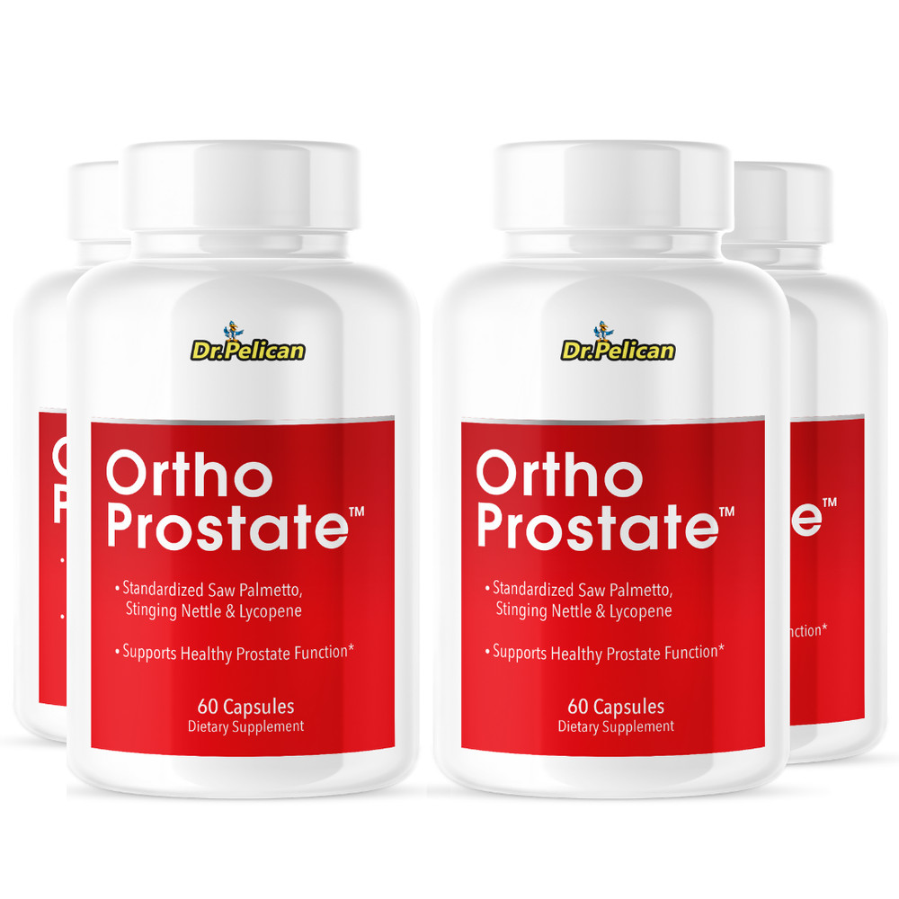 Ortho Prostate- Prostate Support- 4 Bottles- 240 Capsules