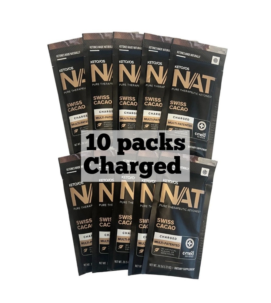 Prüvit Ketones NAT 10 Packets Charged CACAO / FREE SHIPPING Exp 03/2026