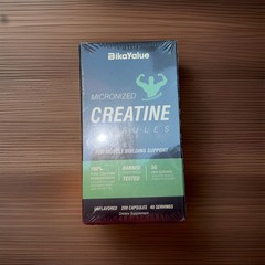 BikaYalue Micronized Creatine Capsules For Muscle Building 40 Servings 200 Caps