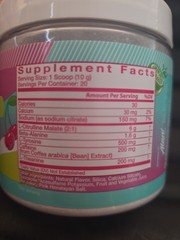 Alani Nu Pre Workout Cherry Twist Powder 20 Servings Energy Pump