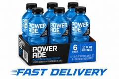 POWERADE Mountain Berry Blast Electrolyte Sports Drink,20 oz Bottle (pack of 6)