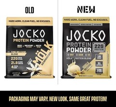 Jocko Mölk Whey Protein, 22g, Monk Fruit Blend, 31 Servings (Vanilla Milkshake)