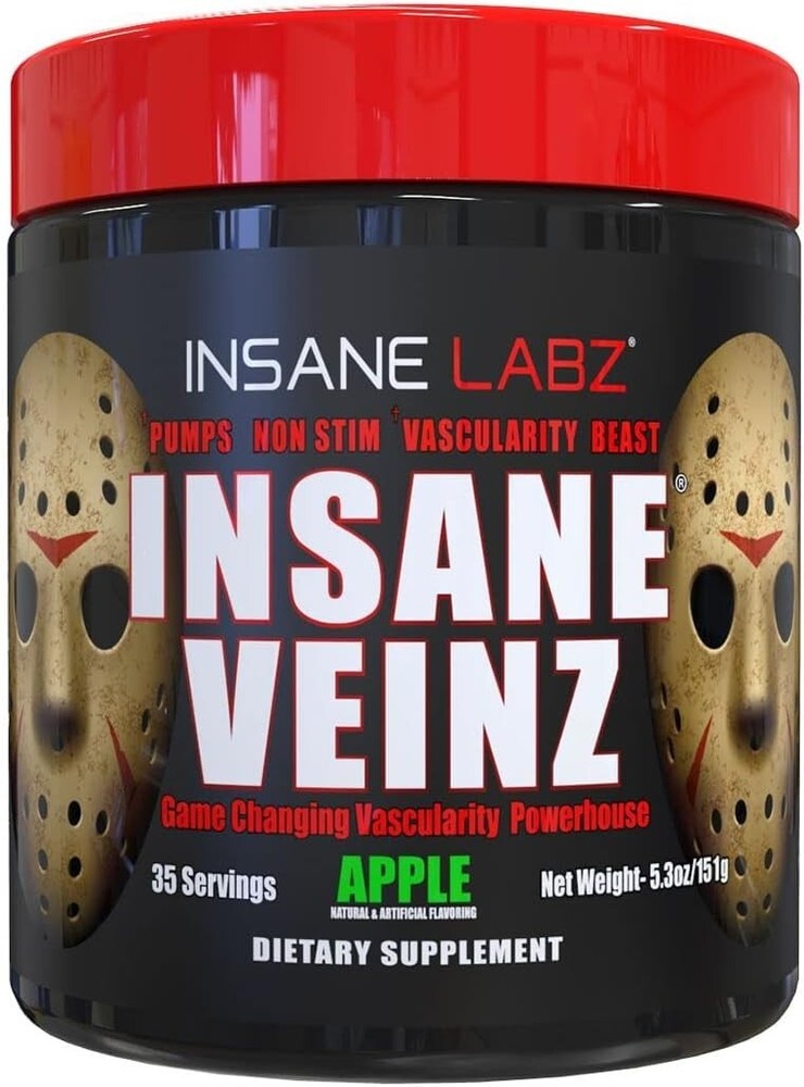 Psychotic Pre Workout Insane Veinz Apple 35 servings