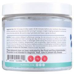 Pre-Workout Powder, Blue Slush, 20 Servings, 200Mg Caffeine