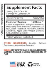 African Mango 1200 Detox & Cleanse Maqui Berry Blend 2 Bottles – 120 Capsules
