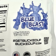 Bucked Up Creatine Gummy Bucks Blue Blast 17.4oz 20 Servings Best By 01/27 NEW