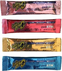 Sqwincher ZERO Sugar Free Electrolyte Powder Beverage MIX 120 Qwik Stik 12 Tubes