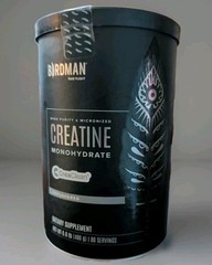 BIRDMAN Micronized Creatine Monohydrate Powder 80 Servings 400 g Exp. 4/2028