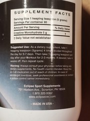 Eclipes Sports Supplements – Creatine Monohydrate – 400 grams – 80 Serv – 7/2025