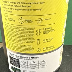 Optimum Nutrition Amino Energy – Pre Workout With Green Tea, Citrus Spritz