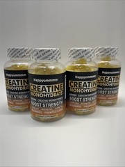 4x Happyummmm Creatine Monohydrate 90ct (360 Total) 5000MG, Pineapple, Exp 09/26