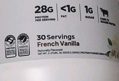 Transparent Labs 100% Grass Fed Whey Protein Isolate French Vanilla 30 Serving