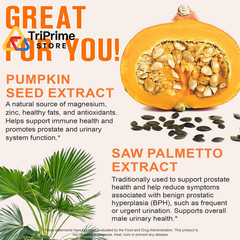 Pumpkin Seed Oil with Saw Palmetto, 1000mg per Serving, 1 Count (Pack of 1)