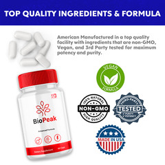 (3 Pack) Biopeak for Men, Bio Peak Advanced Male Support Pills (180 Capsules)