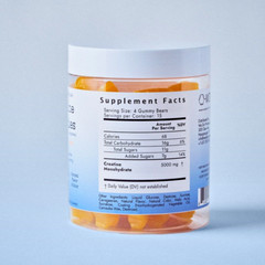 Chewable Creatine 1,250mg per Gummy – Natural Pineapple Flavor