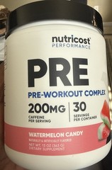 Nutricost Pre-Workout Complex Powder (Watermelon Candy) 30 Servings