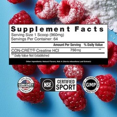 CON-CRET Creatine HCl Powder | Muscle Cognitive Cellular Energy Support | No …